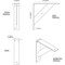 Ekena Millwork Traditional Steel Bracket, White Primer 2"W x 10"D x 10"H BKTM02X10X10TRPWH - alternate 6